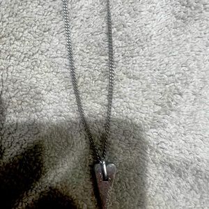 Pianegonda jagged heart necklace